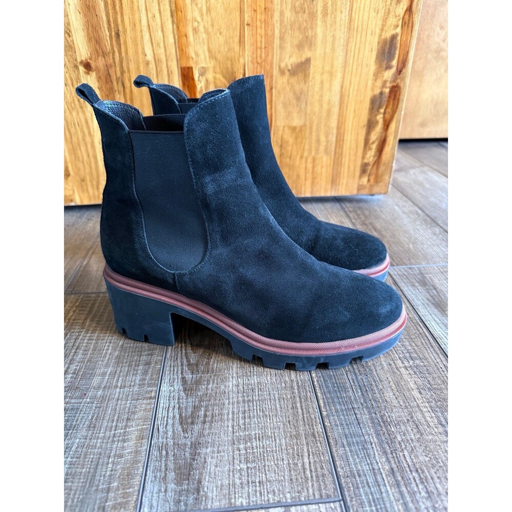 Antonio De Faria Chelsea Chunky Sole Boots Sz. 9.5 New Black